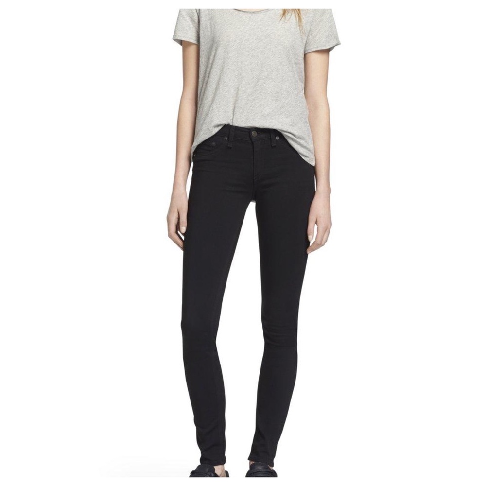 Rag & Bone Low-Rise Jean Leggings in Midnight Size 25